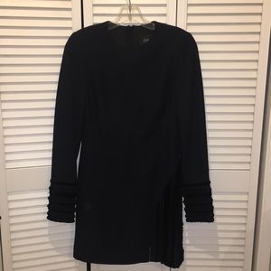 Navy Blue Winter Dress